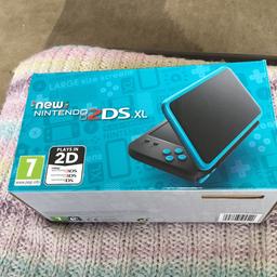 Lightly used machine, has been set back to factory settings, the screen has no scratches, chips or scrapes. Everything works perfectly. This is a 2DS XL in the Black & Turquoise colouring.

I’m selling this for £70 you can collect locally or pay £5 for postage within the U.K.