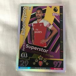 Aubameyang superstar limited edition card 
18/19 season