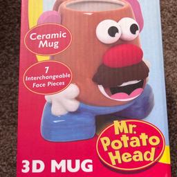 Magnum Brands Group Mr Potato Head Mug 3D Ceramic Character with Interchangeable Pieces, DSPOTAMUG

About this item
· Includes full 3D 270ml ceramic mug and hat
· 7 fun silicone face features
· The perfect gift for every Toy Story fan
· Endless fun with your potato pal
· Enjoy your favourite cuppa with Mr Potato Head

Cash on collection only