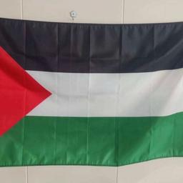 New Palestine Flag
Size: 5ft x 3ft
100% Polyester

50% from each sale will go to charity - donations to displaced Palestinians in Gaza for food, clothes, etc.

Collection from Dunstable.
Can be posted across the UK for just £2.99