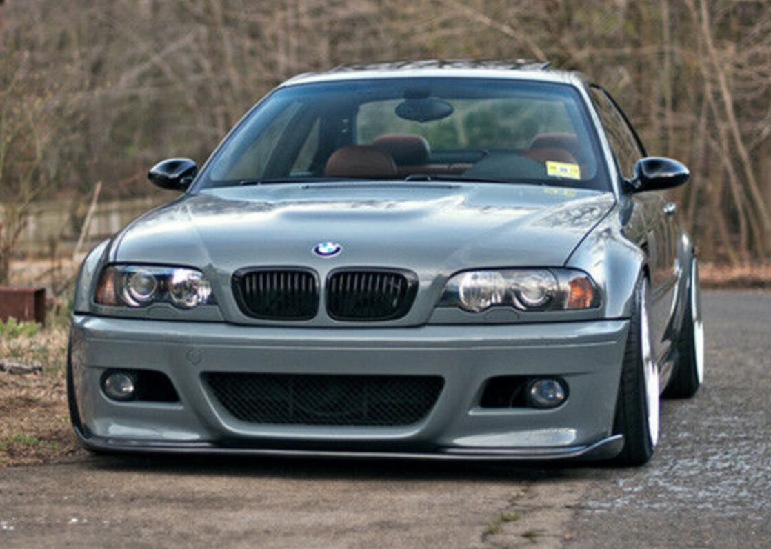 For 2001-2006 BMW E46 M3 H-Style Black Front Bumper Lip PU eBay