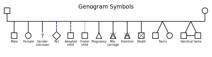 genogram symbols