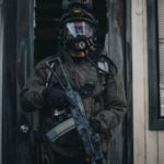 doorway AK, cerakote camo, best cerakote, apocalypse, gas mask, mask, ak, ak47