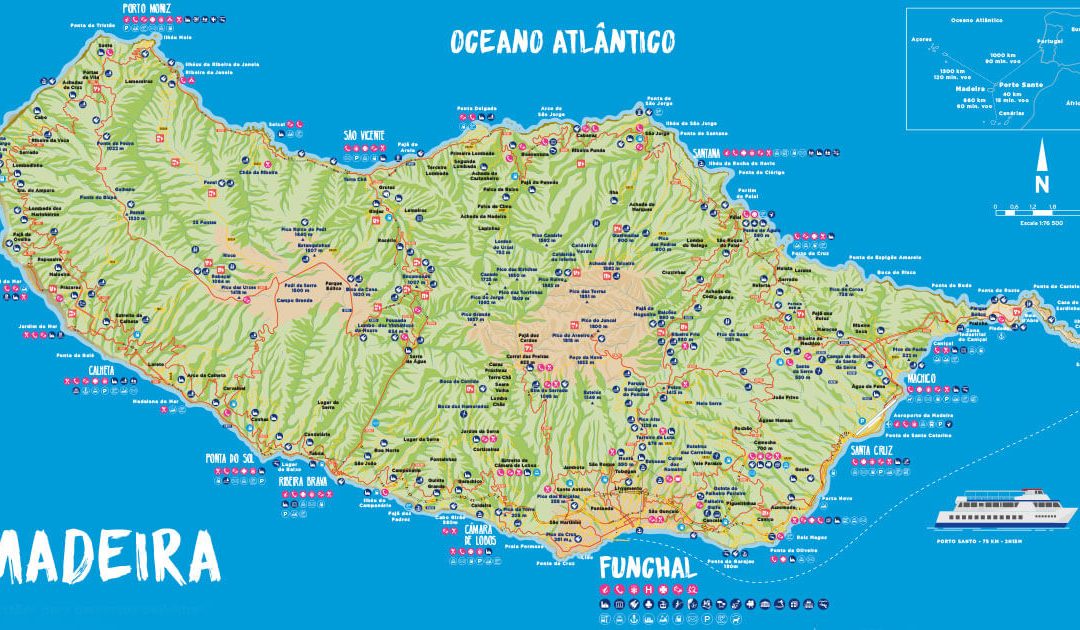 Madeira Island Map