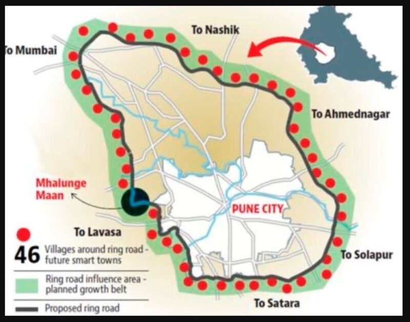 Pune Proposed Ring Road Map