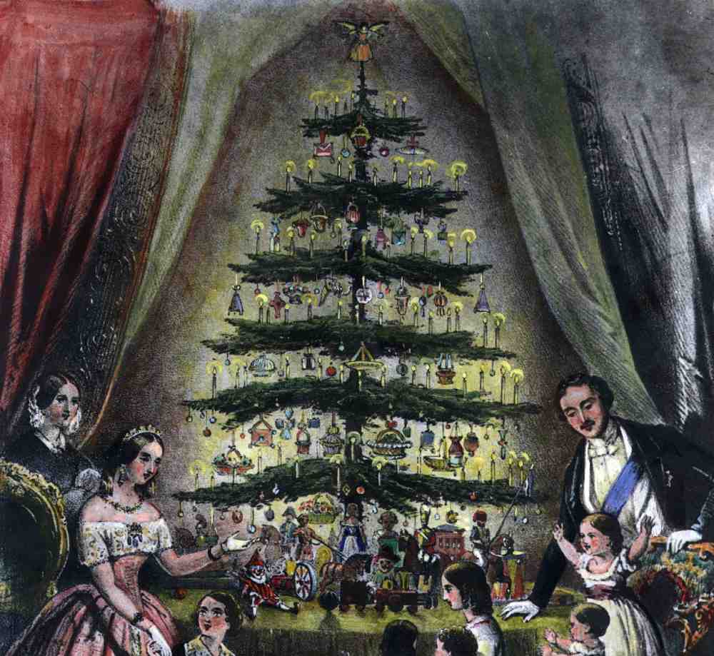 Christmas Tree Queen Victoria and Prince Albert