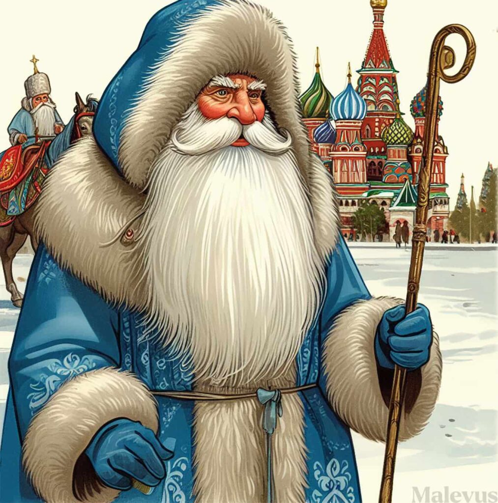 Ded Moroz (Father Frost), Russian Santa Claus.