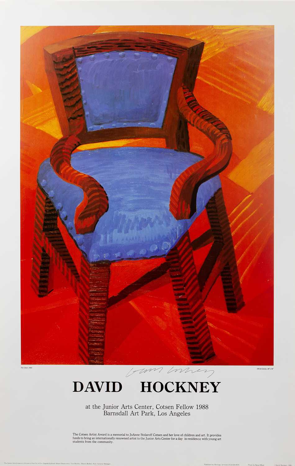 Lot 362 - David Hockney (b.1937) The Chair, 1988 for...