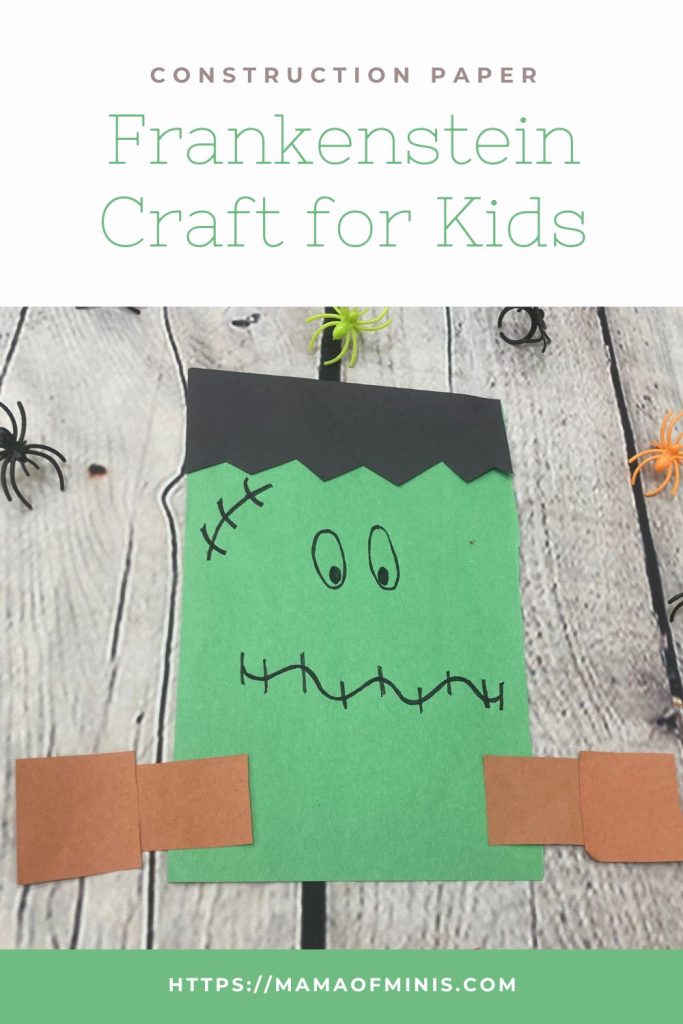 Construction Paper Frankenstein Craft for Kids