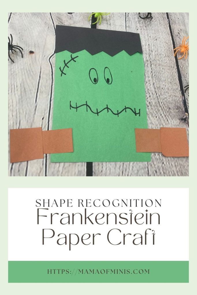 Shape Recognition Frankenstein Paper Craft