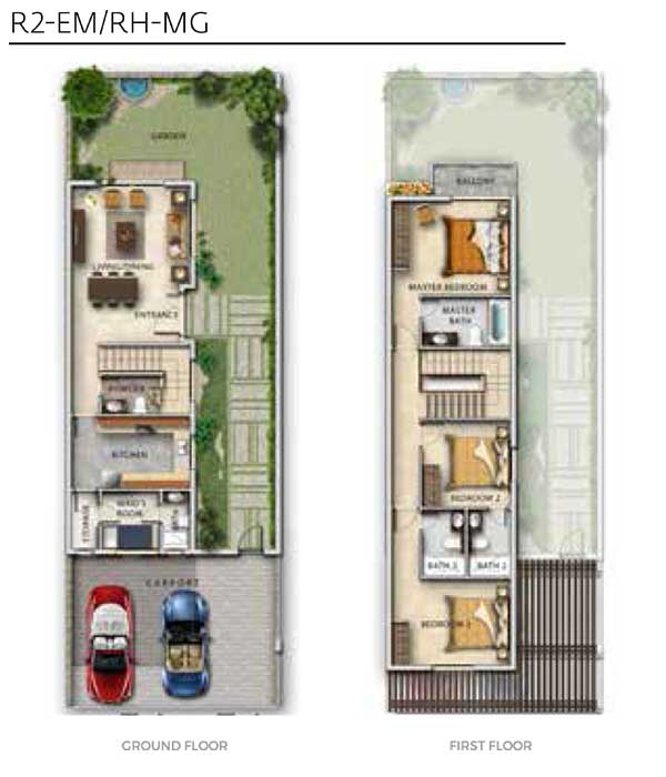 Akoya Aurum Villas - Floor Plan