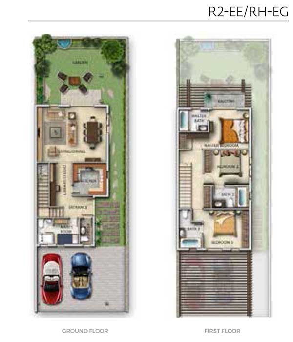 Aurum Villas by Damac Properties - Floor Plan