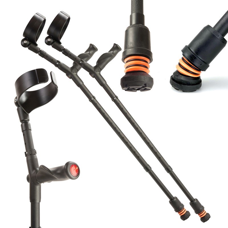 Flexyfoot Comfort Grip Double Adjustable Crutches