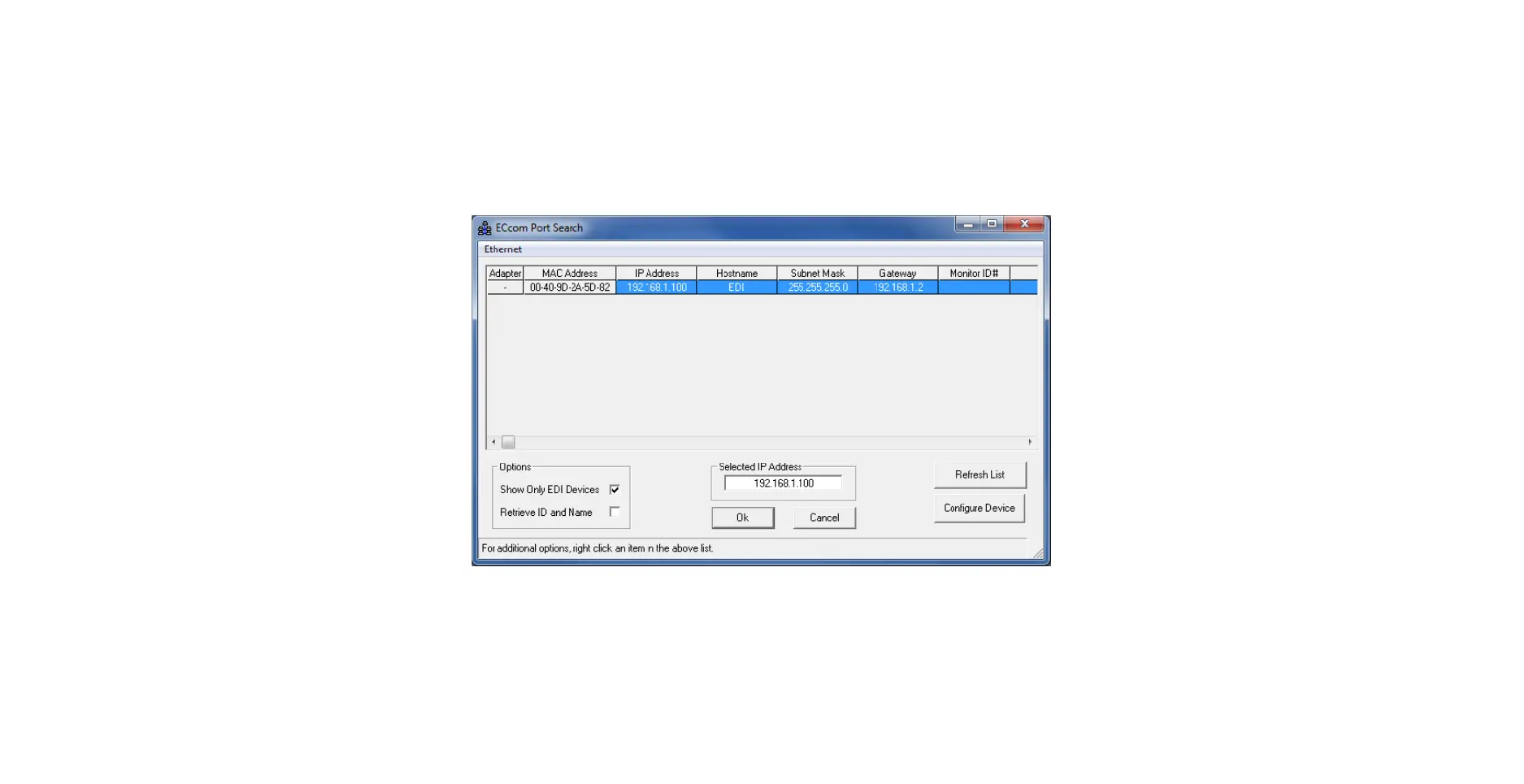 Eberle Design Ethernet Port User Manual