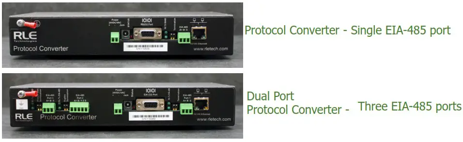 Convertidor de protocolo EIA 485 de RLE Technologies - Product Overview 1