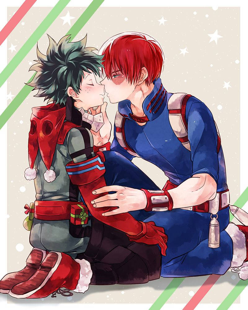 Download My Hero Academia Izuku And Shoto Kiss Background ...