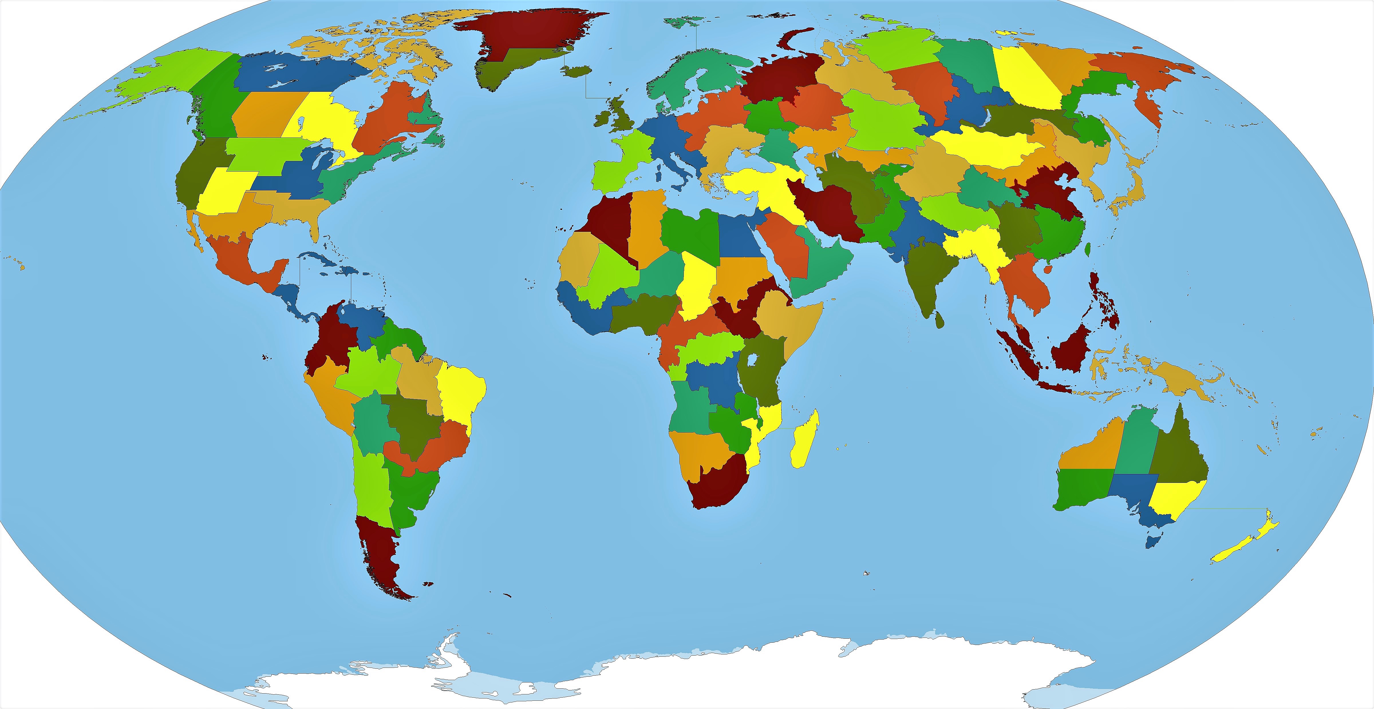 Mapa Mundi Para Imprimir - EDULEARN