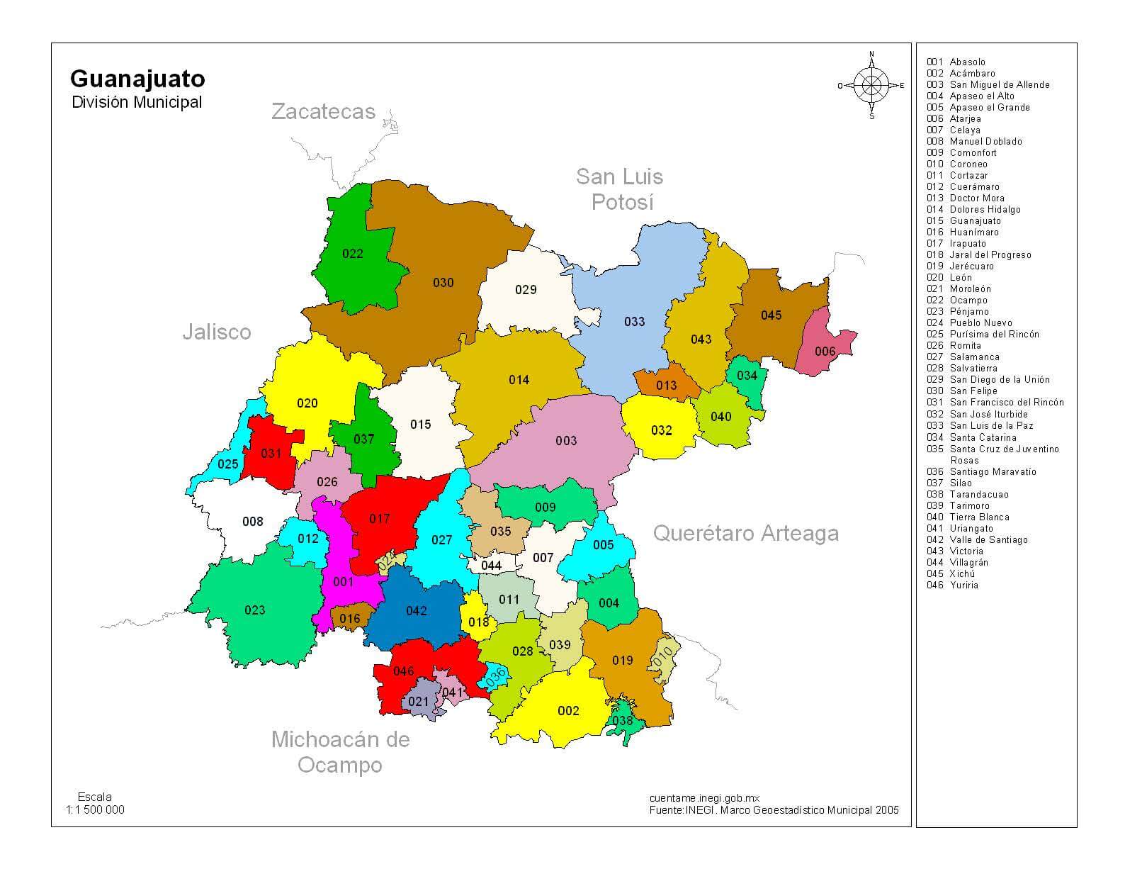 Guanajuato Mexico Map 11 Map Of Guanajuato Mexico 11 Mapa De | Images ...