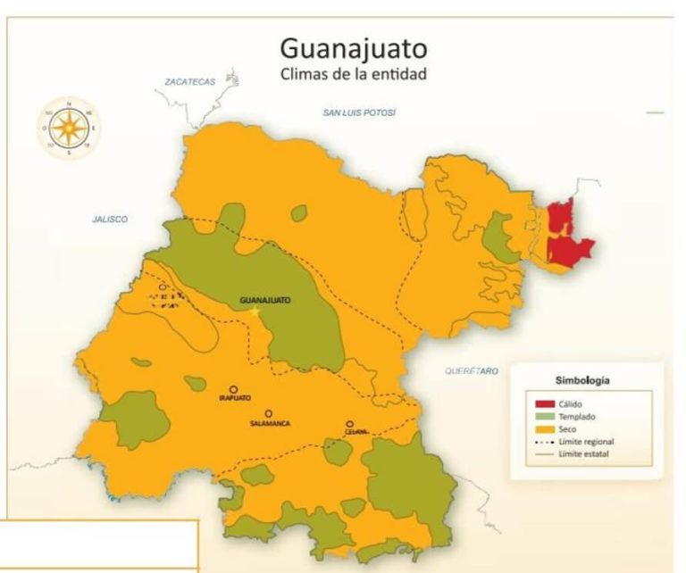 Mapa De Guanajuato MX