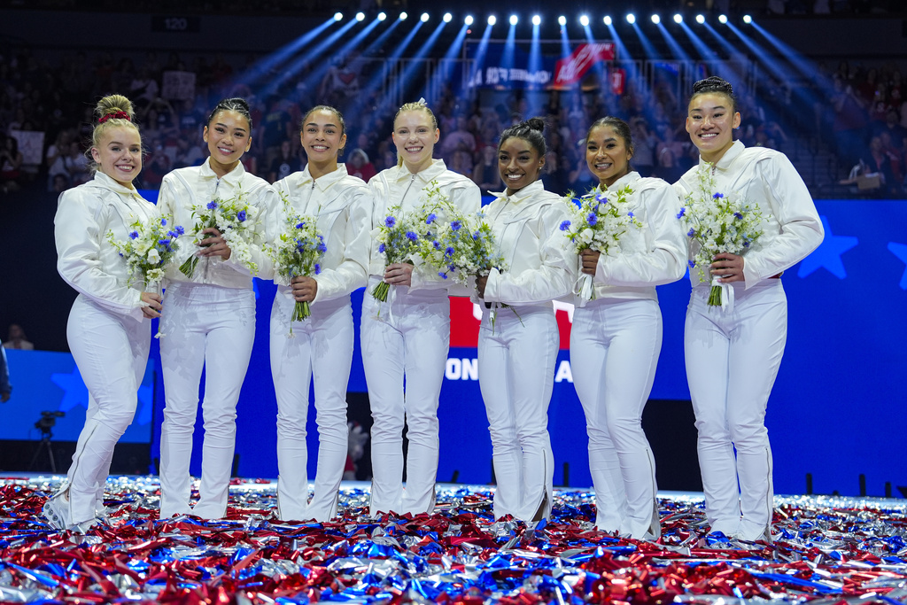 Simone Biles headlines a U.S. women's gymnastics team eyeing redemption