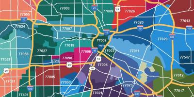 Houston Zip Codes Map Printable