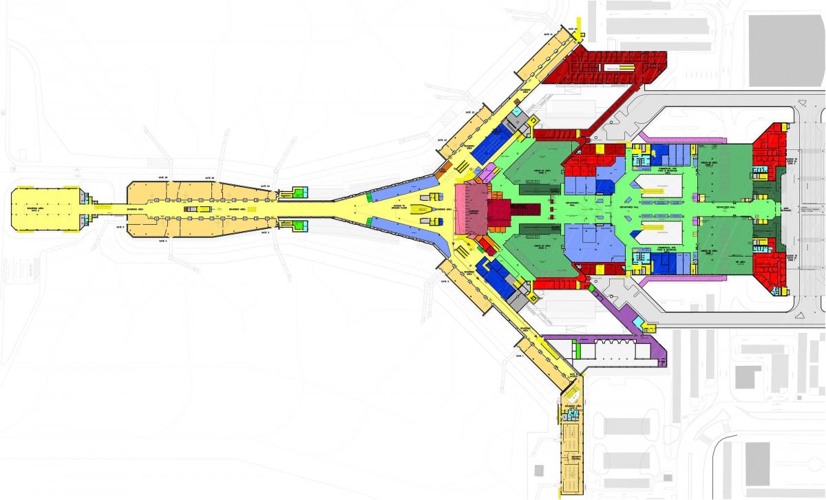 kuwait international airport terminal map