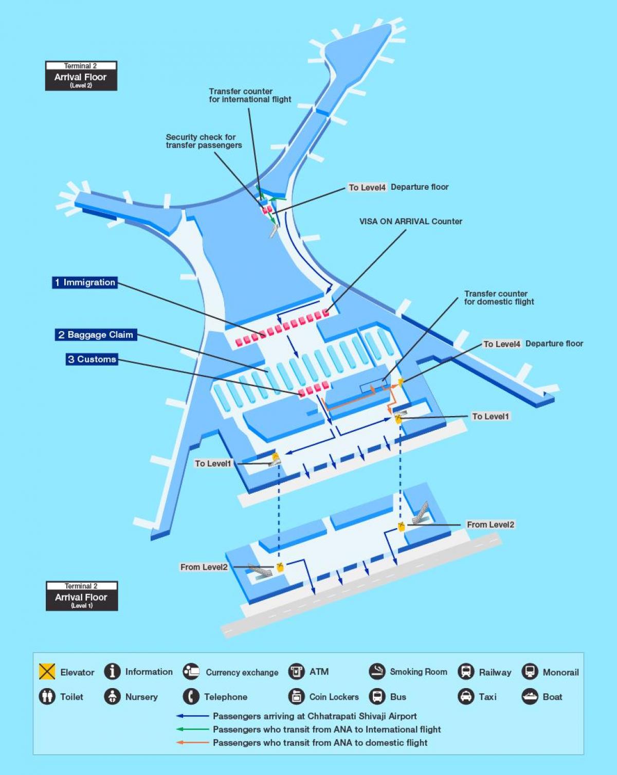 Mumbai Airport Terminal Map