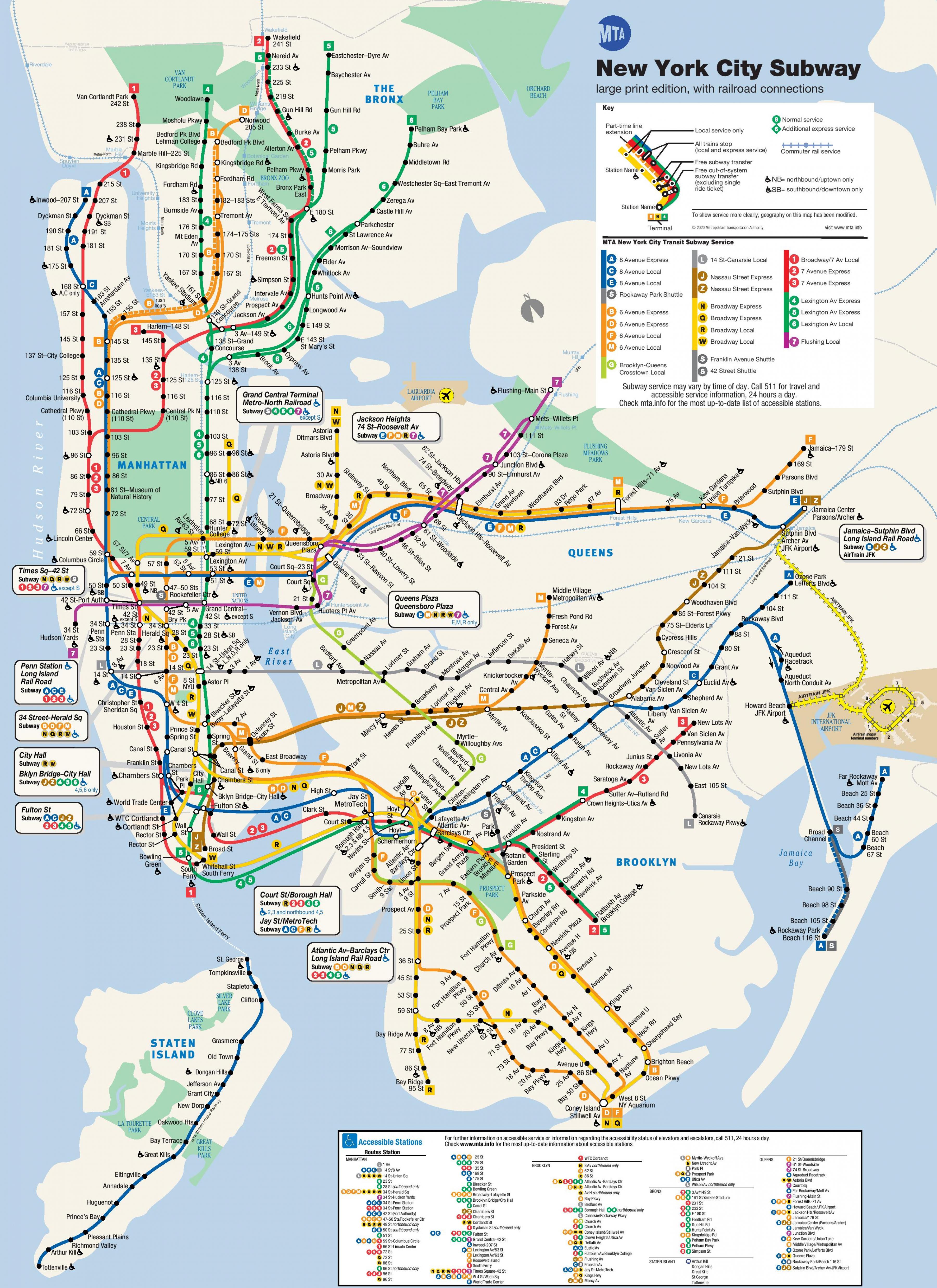 Full Mta Subway Map - United States Map