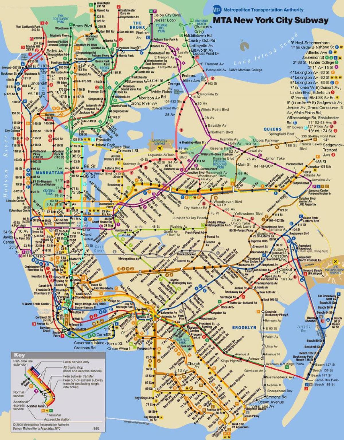 Ny Mta Subway Map Pdf - United States Map