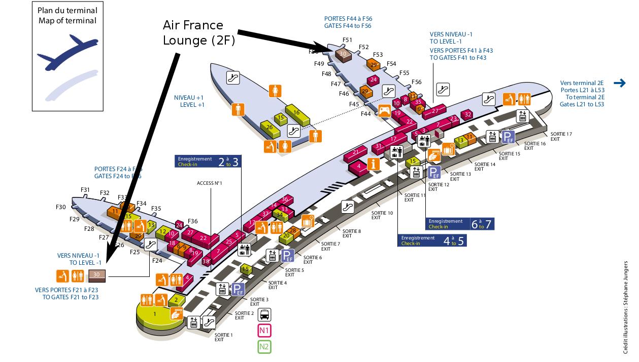 Cdg terminal 2f map - Charles de gaulle airport map terminal 2e to 2f ...