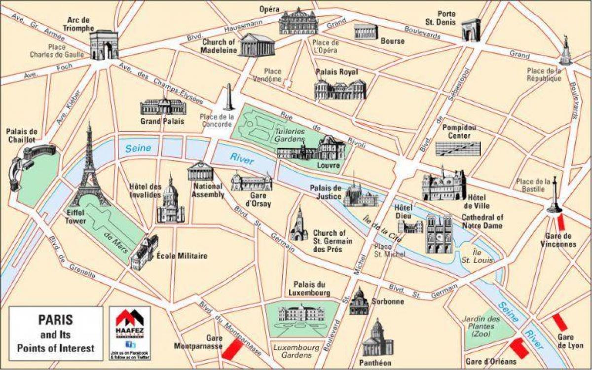 Map of Paris churches 