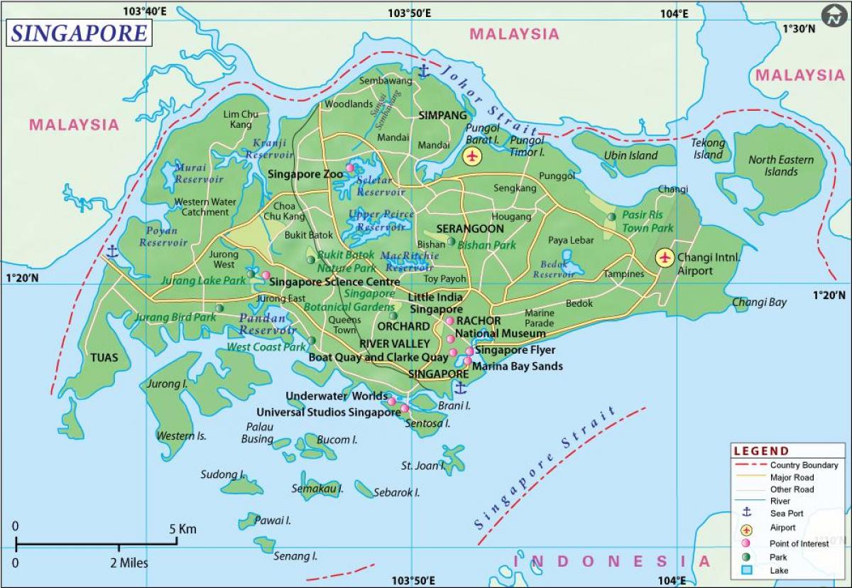 map of Singapore city