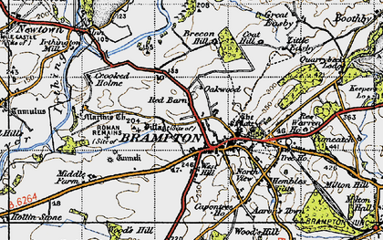 Old map of Brampton in 1947