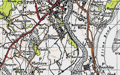 Old map of Bulwark in 1946