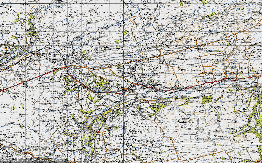 Old Map of Haltwhistle, 1947 in 1947