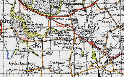 Old map of Lambton Park in 1947