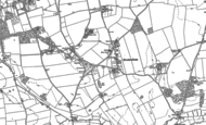 Old Map of Frettenham, 1882