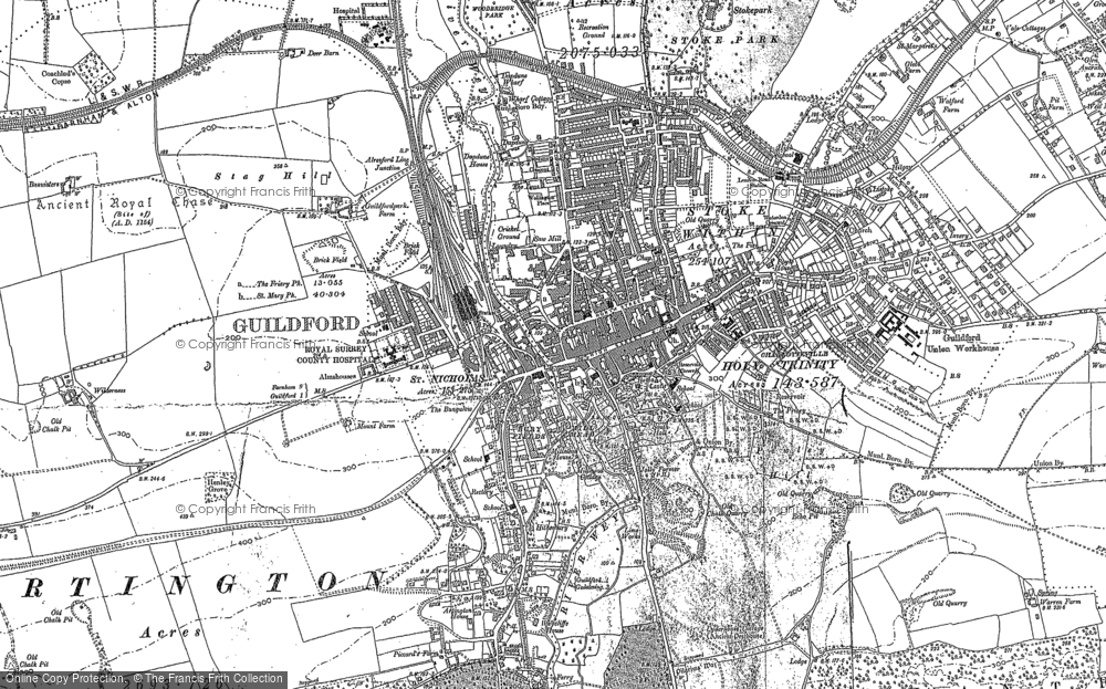 Old Maps of Guildford  Francis Frith