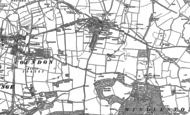 Old Map of Leasingthorne, 1896