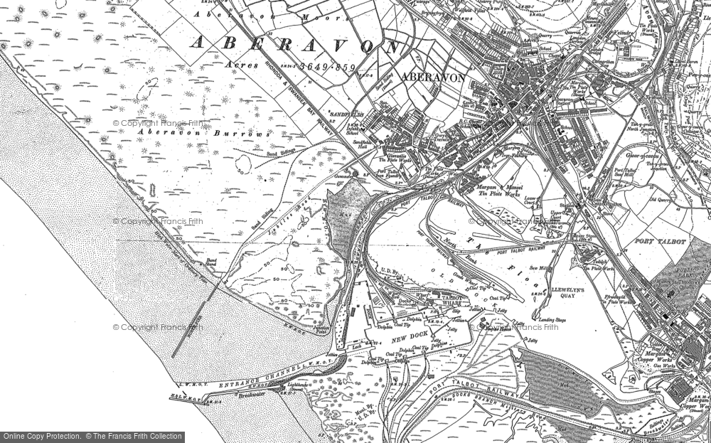 Old Map of Port Talbot, 1897 in 1897