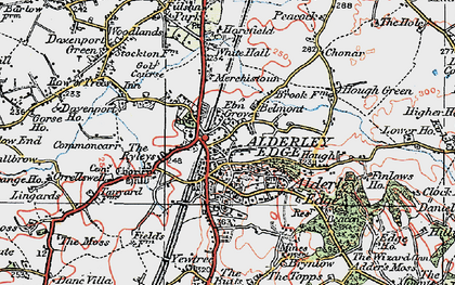 Old map of Alderley Edge in 1923