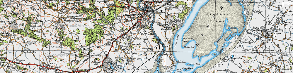 Old map of Bulwark in 1919