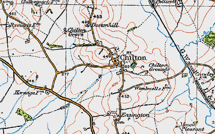 Old map of Chilton in 1919