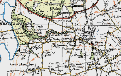 Old map of Lambton Park in 1925