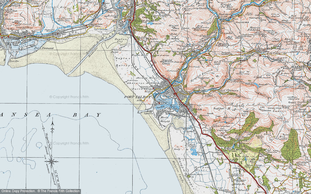 Old Map of Port Talbot, 1922 in 1922