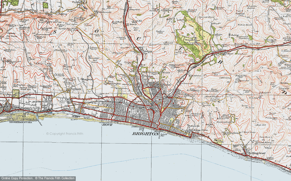 Old Map of Preston, 1920 in 1920