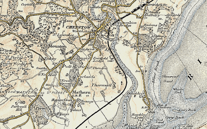 Old map of Bulwark in 1899