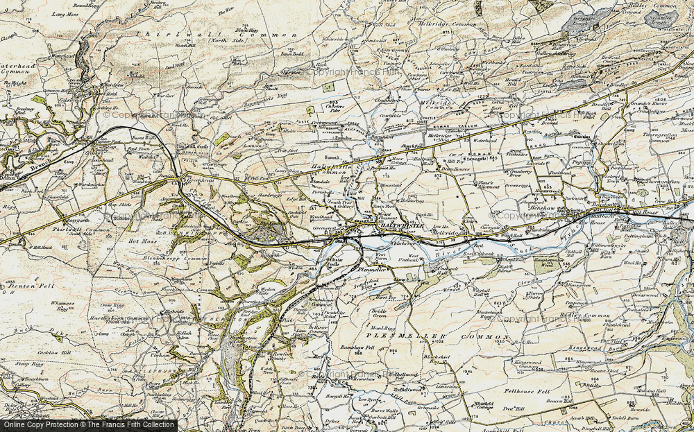 Old Map of Haltwhistle, 1903-1904 in 1903-1904