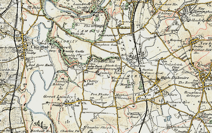 Old map of Lambton Park in 1901-1904