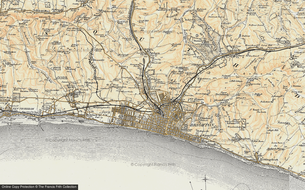 Old Map of Preston, 1898 in 1898